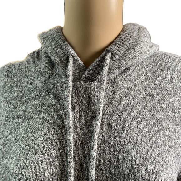 Old Navy Gray Kangaroo Pocket Drawstring Pullover Hoodie Sz Med Normcore Grunge - Picture 2 of 12